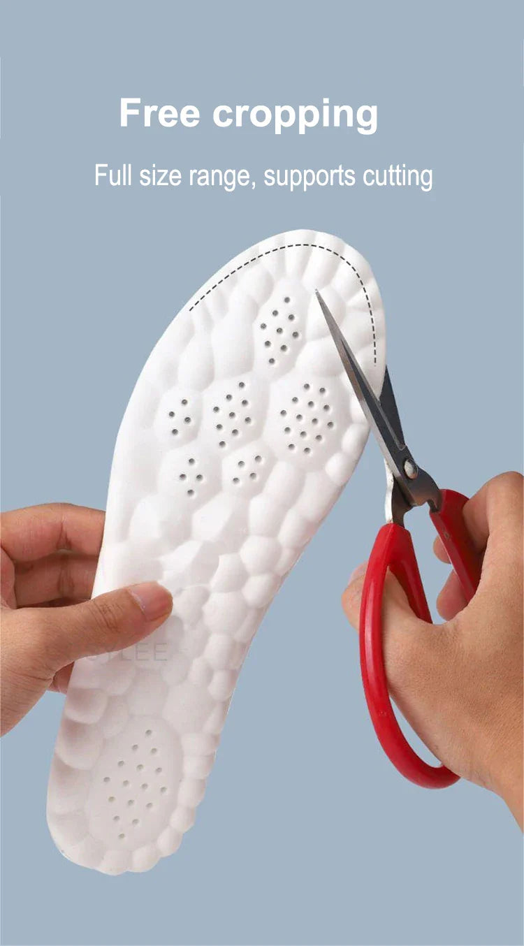 Sport Latex Insoles with Arch Support – Breathable Cushion Plantar Fascia Insole - Tophatter Daily Deals