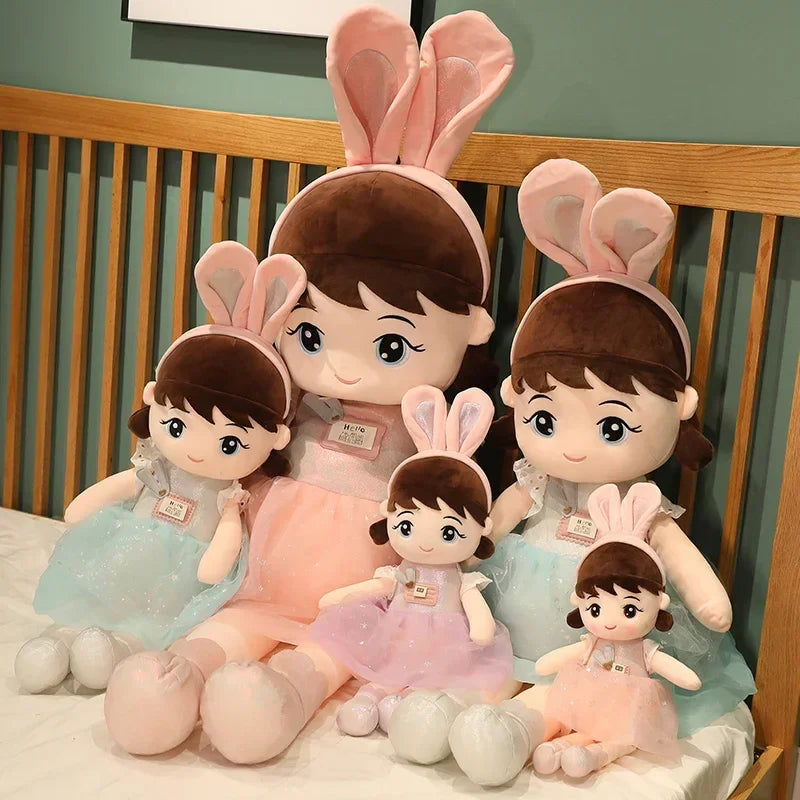 Kawaii Plush Girl Dolls with Rabbit Ears Mythical - Tophatter Daily Deals