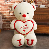 Giant Plush Bear Love Heart Teddy Birthday Anniversary Gift - Tophatter Daily Deals