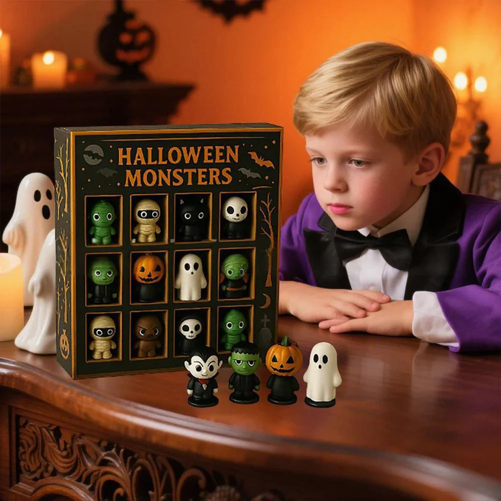 Halloween Advent Calendar 12 Spooky Mini Dolls 2025 - Tophatter Daily Deals