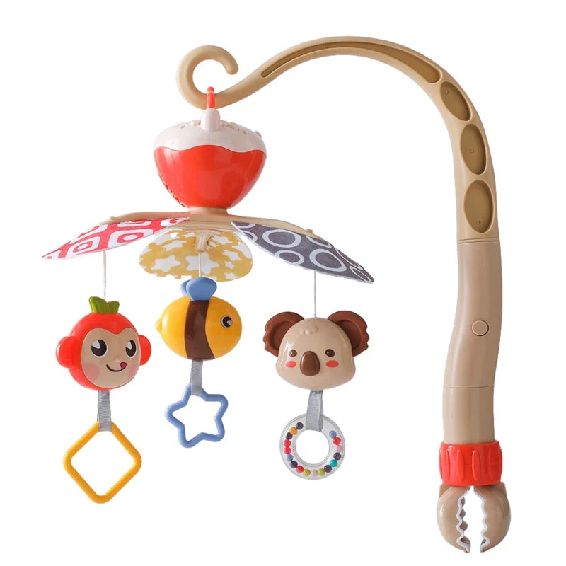 Hot Air Balloon Crib Mobile Newborn Sensory Toys Soothing Animal Music-04 - Tophatter Daily Deals