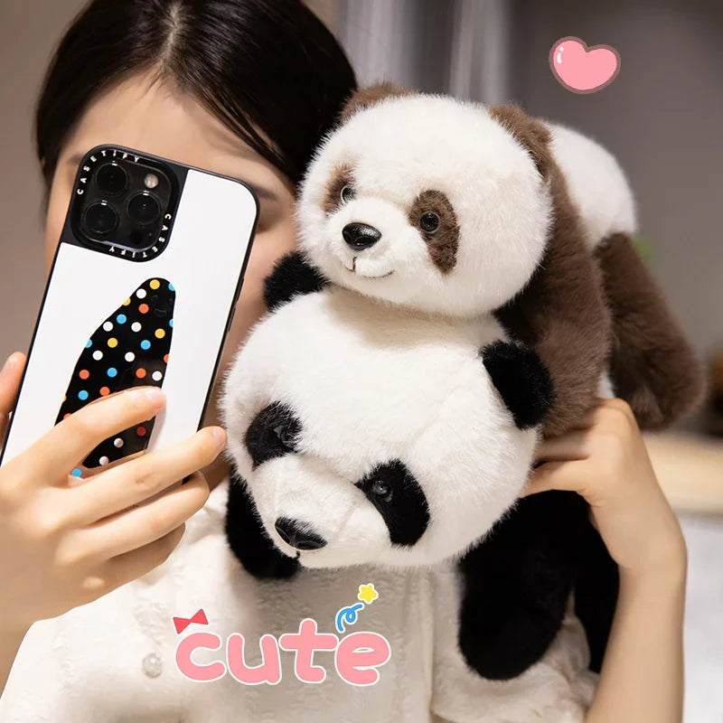 Realistic Weighted Baby Panda Plush Doll Christmas Gift - Tophatter Daily Deals