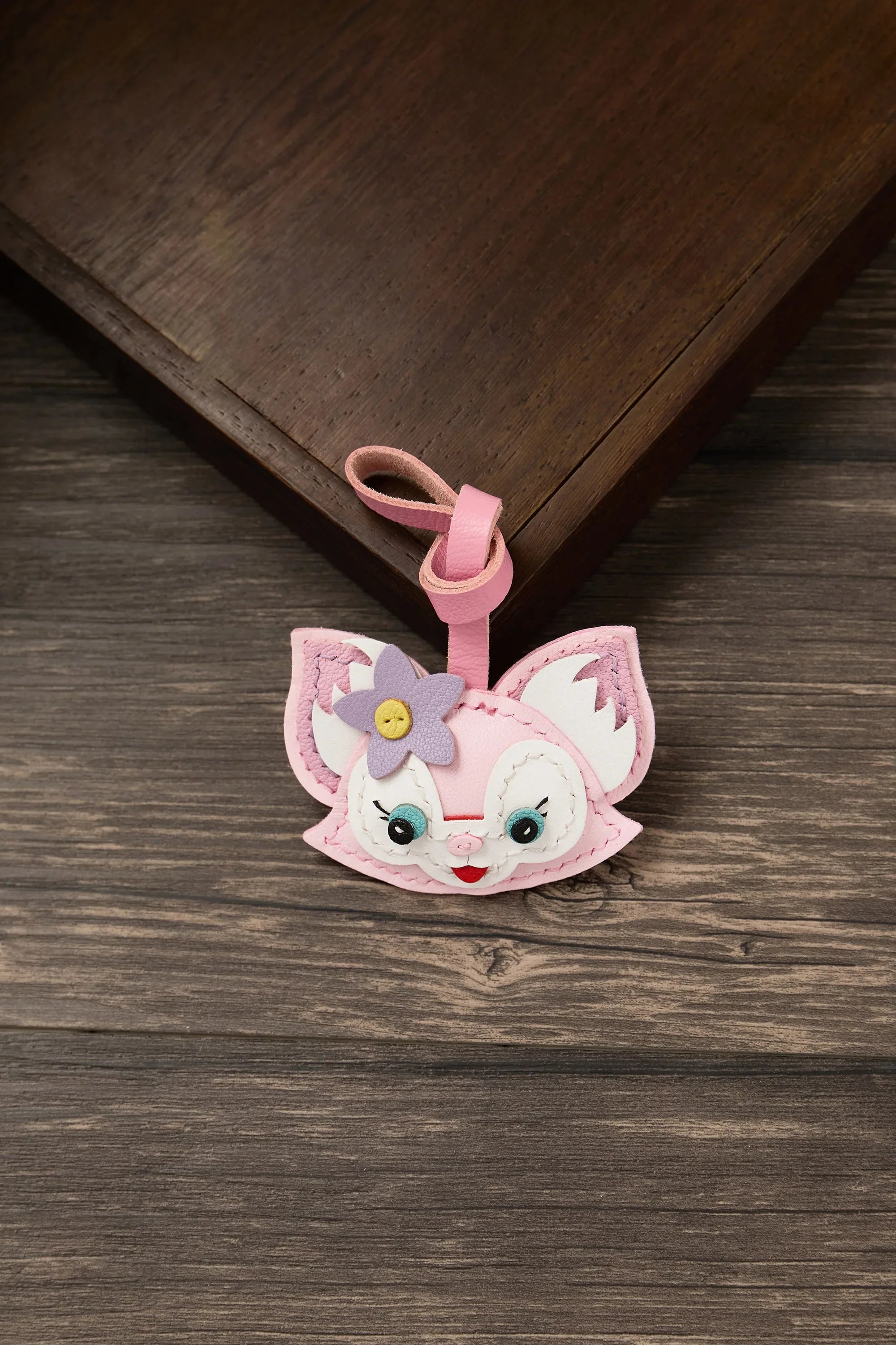 Leather Bag Charm No Face Keychain Black Cozy Cute Gift E - Tophatter Daily Deals