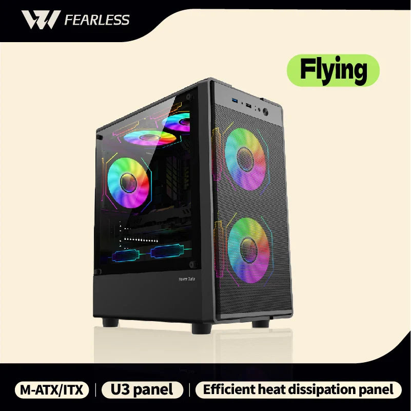 Mini ITX mATX 23L PC Case SFX ATX Support Compact Chassis - Tophatter Daily Deals
