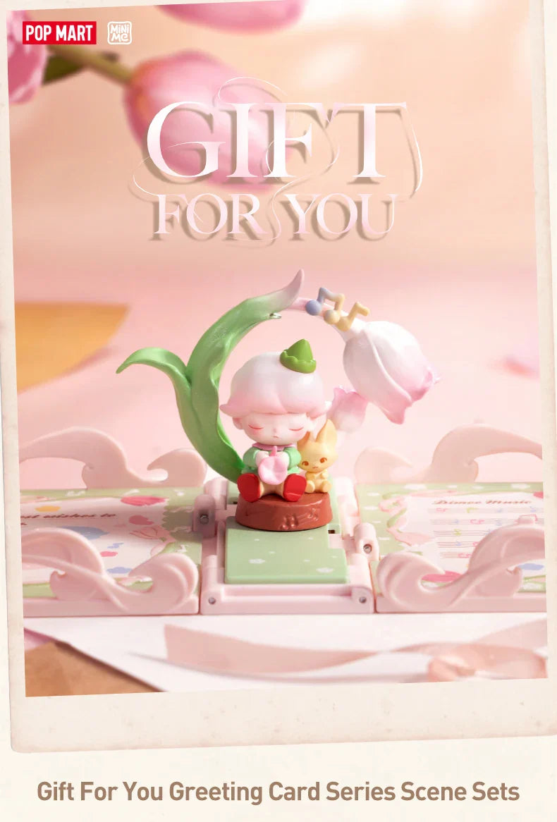Genuine Pop Mart Gift For You Greeting Card Series Scene Sets Blind Box Figure Animals - Tophatter Daily Deals