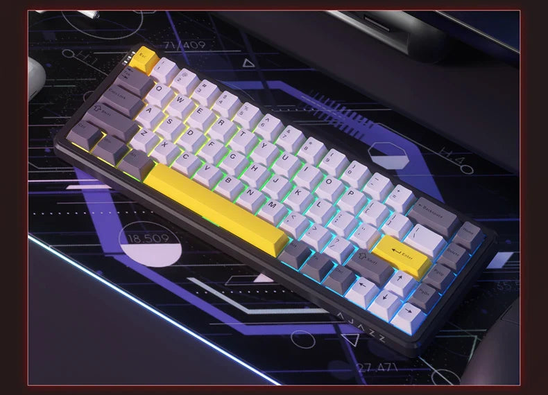Mechanical Keyboard Sixty Mini Wireless ARGB Magnetic Hall - Tophatter Daily Deals