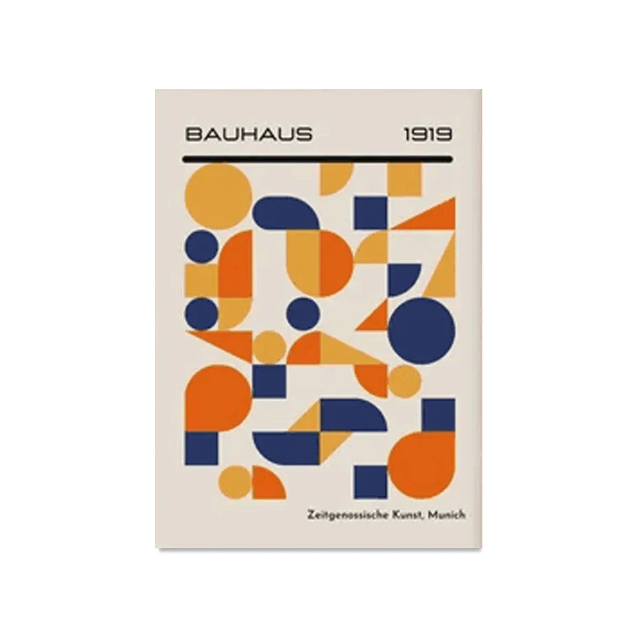 Bauhaus Abstract Geometric Posters Vertical Canvas Art E - Tophatter Daily Deals