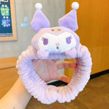 Headband for Washing Face Sanrio Kuromi Melody Cinnamoroll Kuromi Spa Headband Anime - Tophatter Daily Deals
