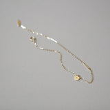 Gold Heart Bracelet 14K Plated 925 Silver Valentine's Gift - Tophatter Daily Deals