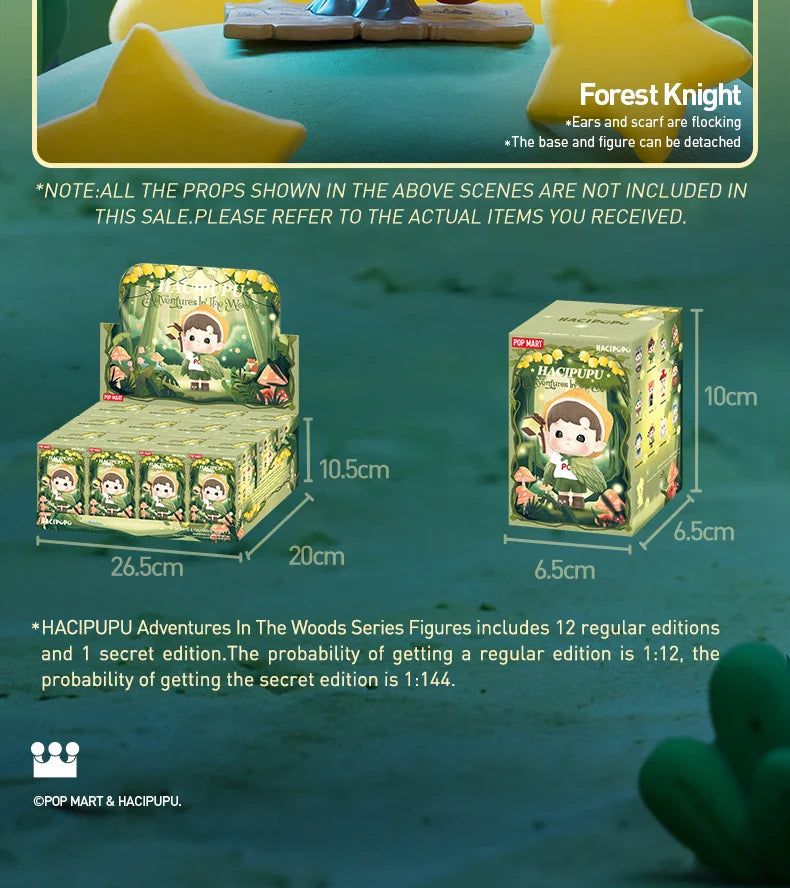 Genuine Pop Mart Hacipupu Adventures In The Woods Series Blind Box Figure Animals - Tophatter Daily Deals