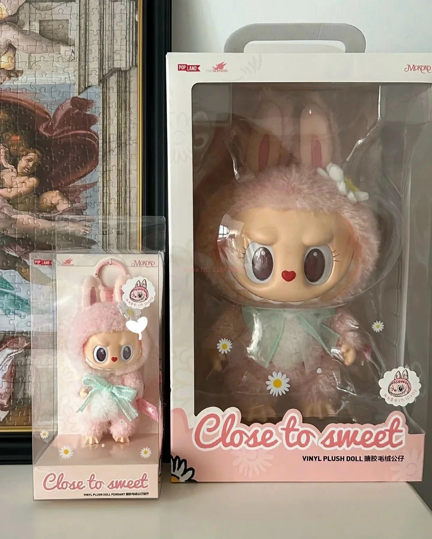 Genuine Pop Mart Labubu Mokoko Close To Sweet Vinyl Pendant Mythical - Tophatter Daily Deals