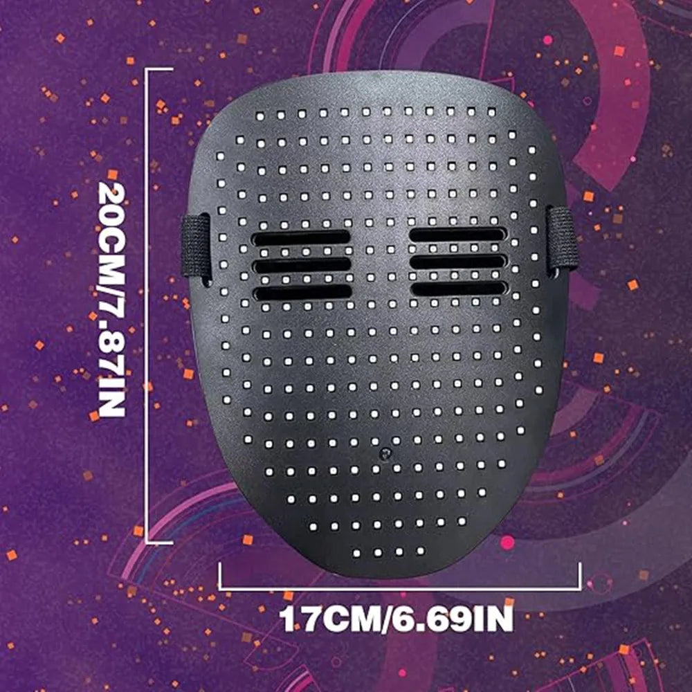 LED Mask Gesture Sensing Light Up Face Mask Halloween 2025 - Tophatter Daily Deals