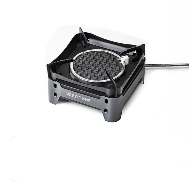 3600W Camping Infrared Gas Stove Grey Camp Cooking - Tophatter Daily Deals