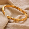 Gold Plated Bangles Luxury Arabic Wedding Bracelet - Tophatter Daily Deals