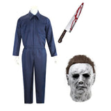 Authentic Michael Myers Halloween Costume for Adults with Realistic Mask - Perfect for Cosplay and Horror-Themed Events Halloween Costumes - Tophatter Daily Deals
