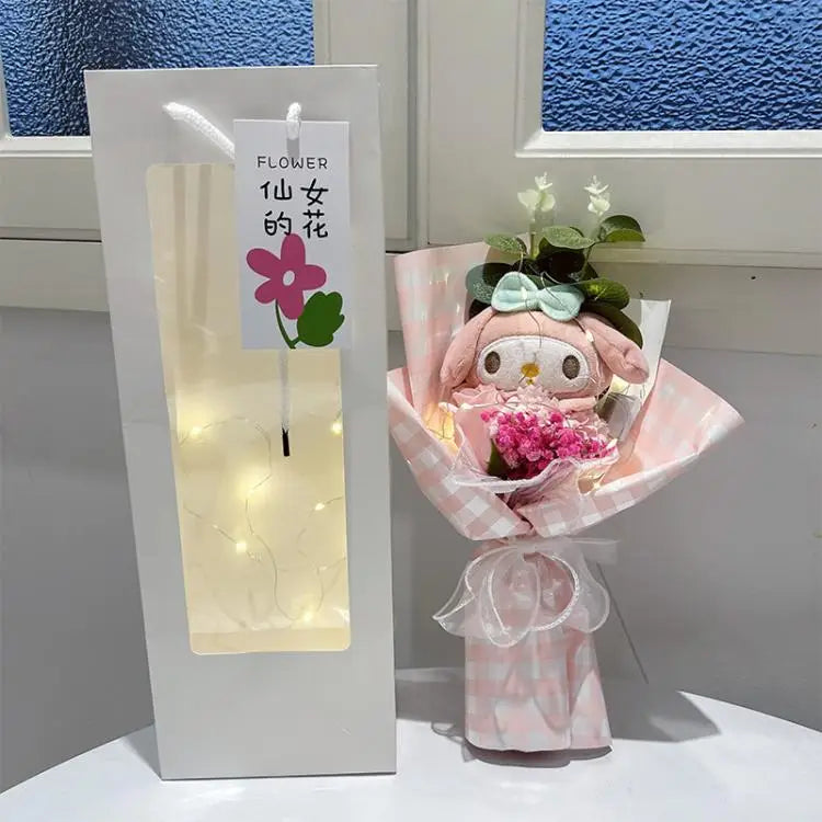 Sanrio Plush Bouquet Hello Kitty Kuromi Cinnamoroll My Melody Flowers - Tophatter Daily Deals