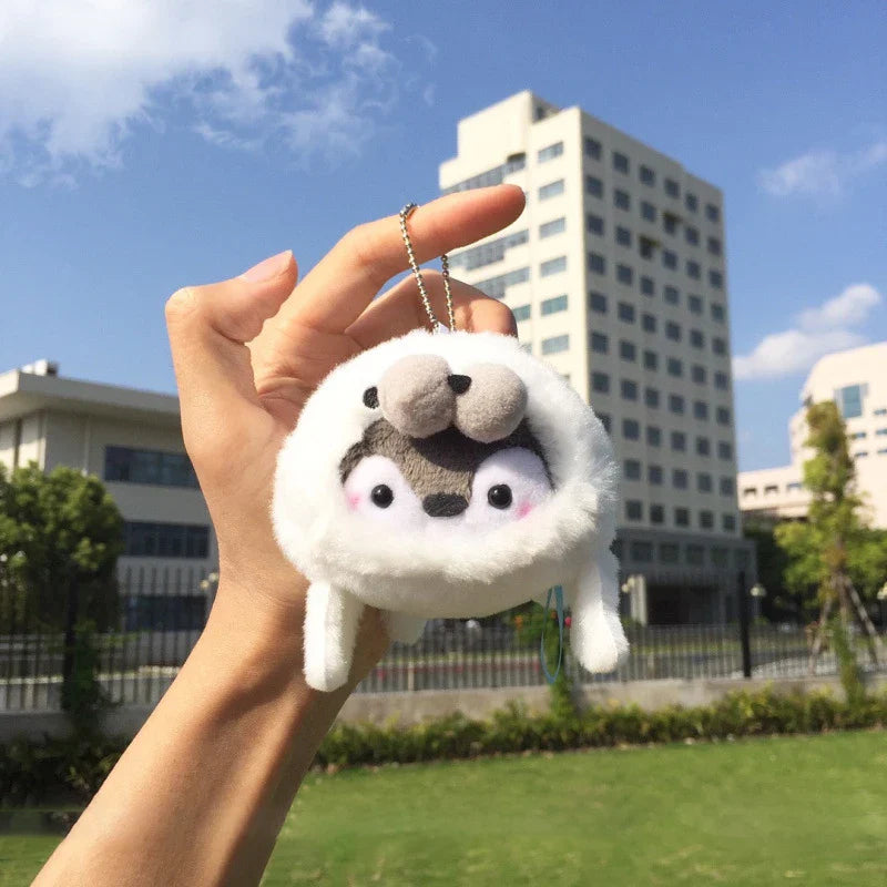 Penguin Ebi Fried Shrimp Prawn Plush Keychain 10cm White Seal Food - Tophatter Daily Deals