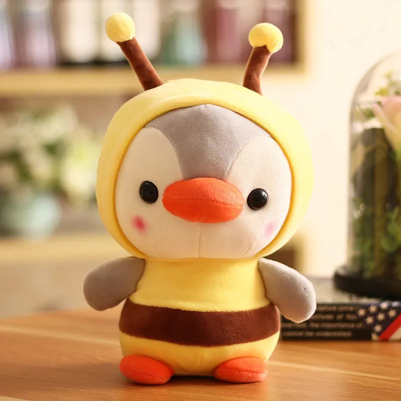 Kawaii Plush Toy Penguin Dinosaur Frog Unicorn Bee Stuffed Animal Honeybee Animals - Tophatter Daily Deals