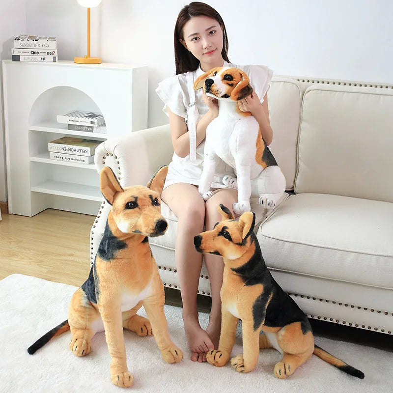 Realistic Puppy Dog Plush Animals - Tophatter Daily Deals