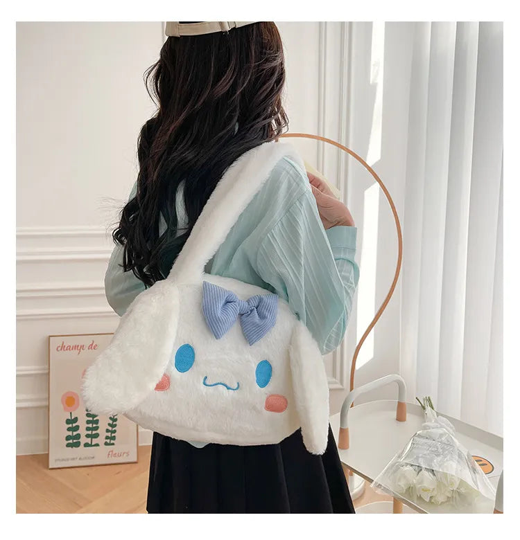 Sanrio Plush Cinnamoroll My Melody Kuromi Tote Shoulder Bag Anime - Tophatter Daily Deals