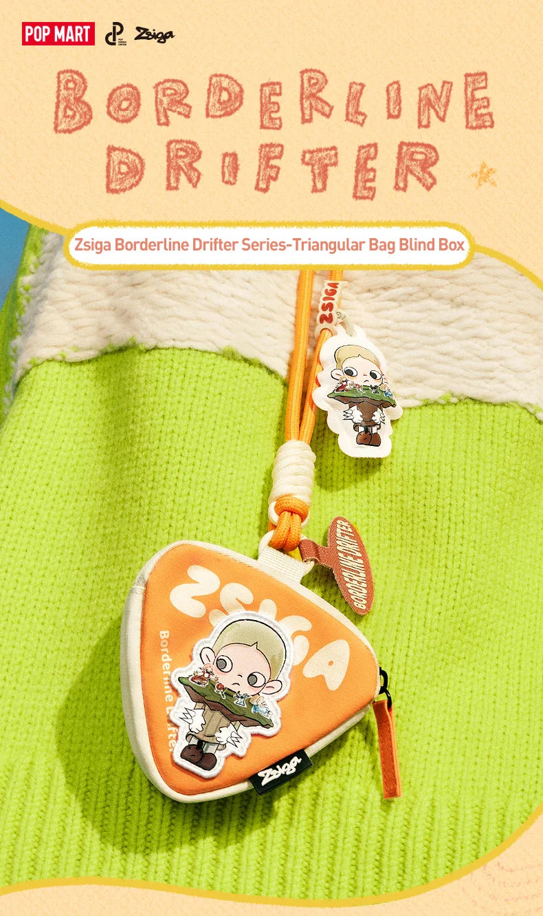 Genuine Pop Mart Zsiga Borderline Drifter Series - Triangular Bag Blind Box Animals - Tophatter Daily Deals
