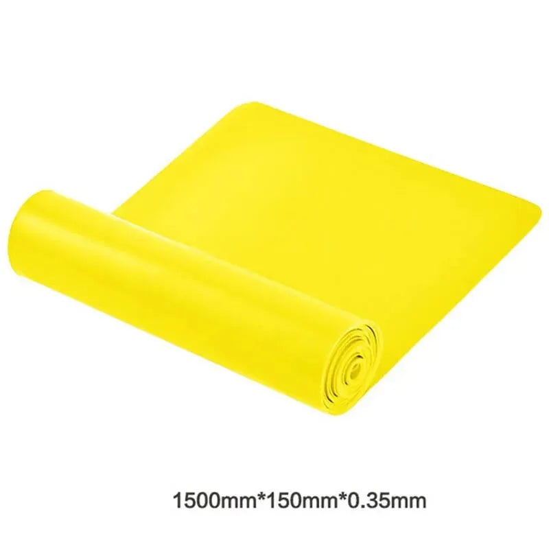 Resistance Bands Set Elastic Exercise Bands Home Gym Yellow - Tophatter Daily Deals