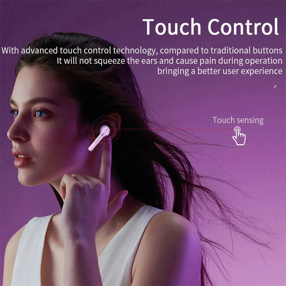 Xiaomi J18 Wireless Earphone HiFI In-ear Stereo with Microphone Bluetooth Touch Waterproof Noise-cancelling Various Headphones In-Ear Headphones - Tophatter Daily Deals