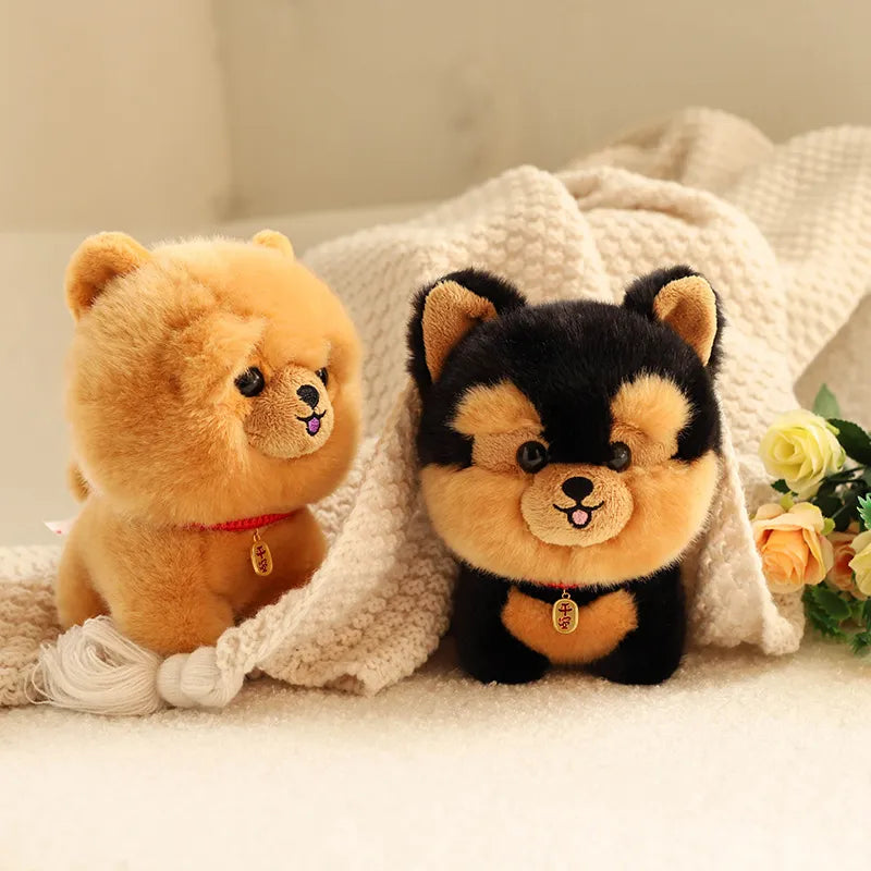 Corgi Dog Plush Toy Stuffed Animal Shiba inu ChowChow Yorkshire Bichon Husky Plush Animals - Tophatter Daily Deals