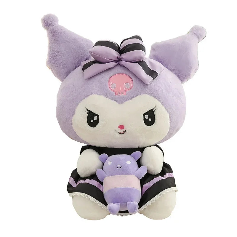 Sanrio Hello Kitty Kuromi Melody Cinnamoroll Stuffed Toys Kawaii Kuromi (30cm) Anime - Tophatter Daily Deals