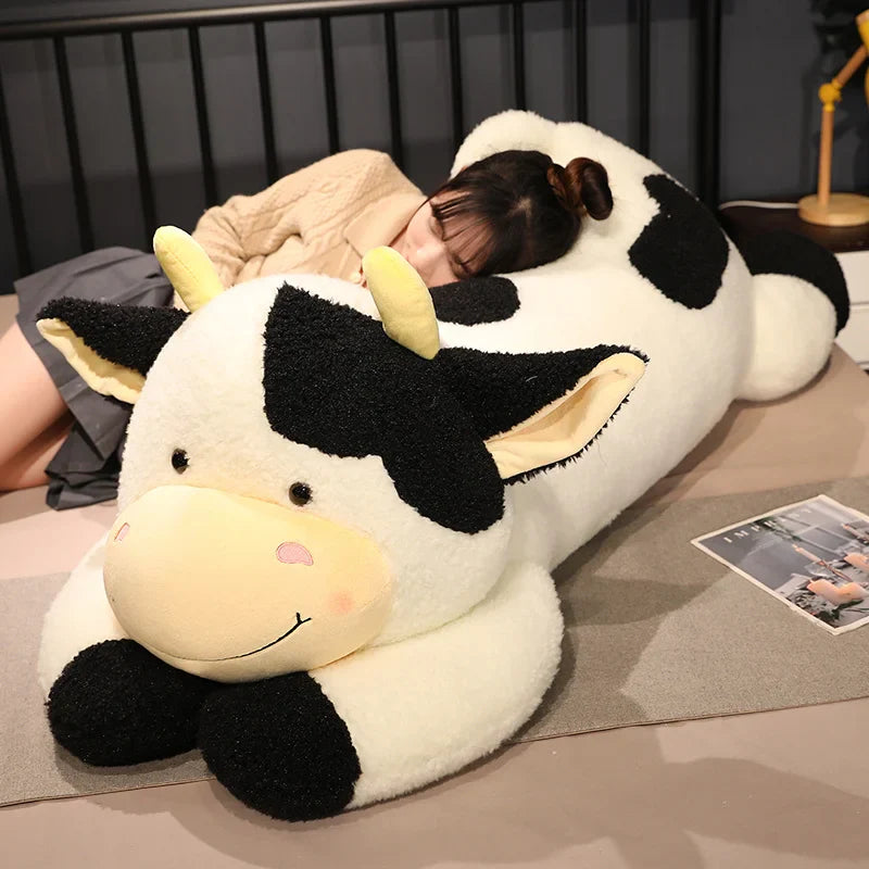 Milk Dairy Cow Plush Toy Stuffed Animal Cattle Animals - Tophatter Daily Deals