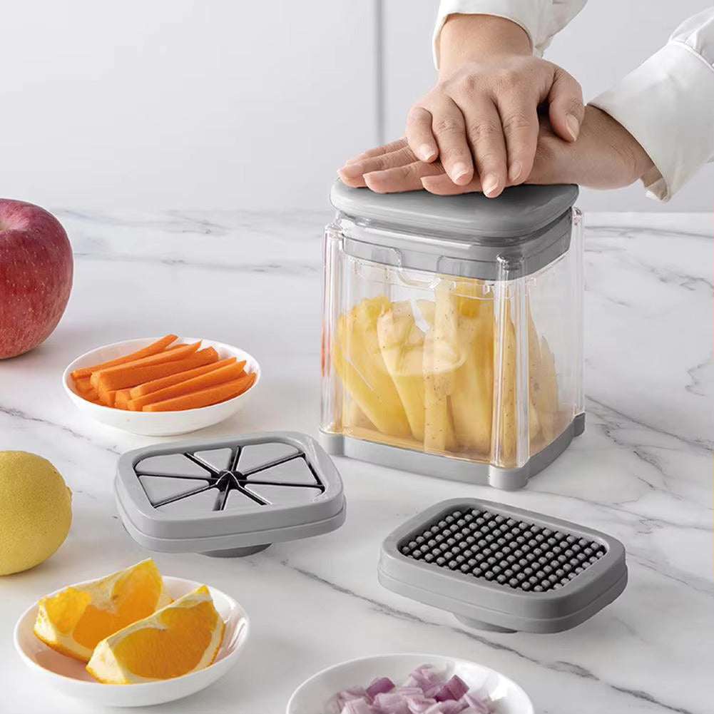 French Fry Cutter 4-in-1 French Fry Cutters - Tophatter Daily Deals