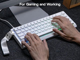 Mechanical 65 Percent Magnetic Wired Keyboard RGB Backlit - Tophatter Daily Deals