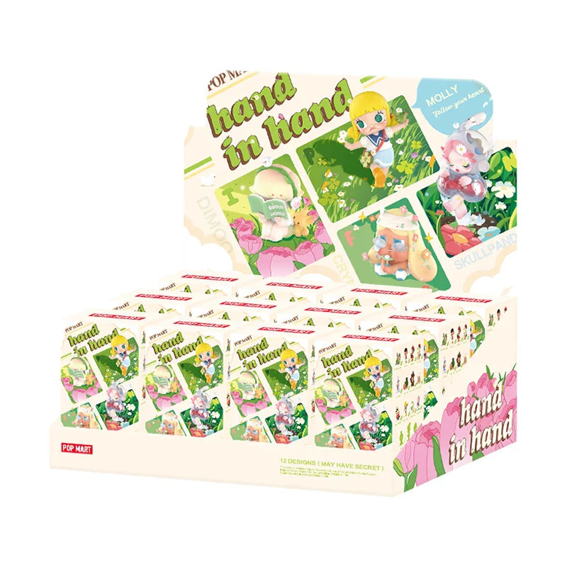 Genuine Pop Mart Hand in Hand Series Blind Box Figure Full Set of 12 Boxes Animals - Tophatter Daily Deals