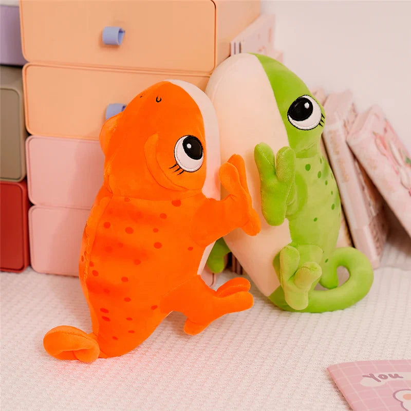 Plush Chameleon Pillow 30cm Cartoon Reptile Cozy Gift - Tophatter Daily Deals
