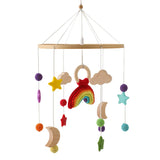 Wooden Rabbit Crib Mobile Newborn Sensory Toys Soft bed bell 27 - Tophatter Daily Deals