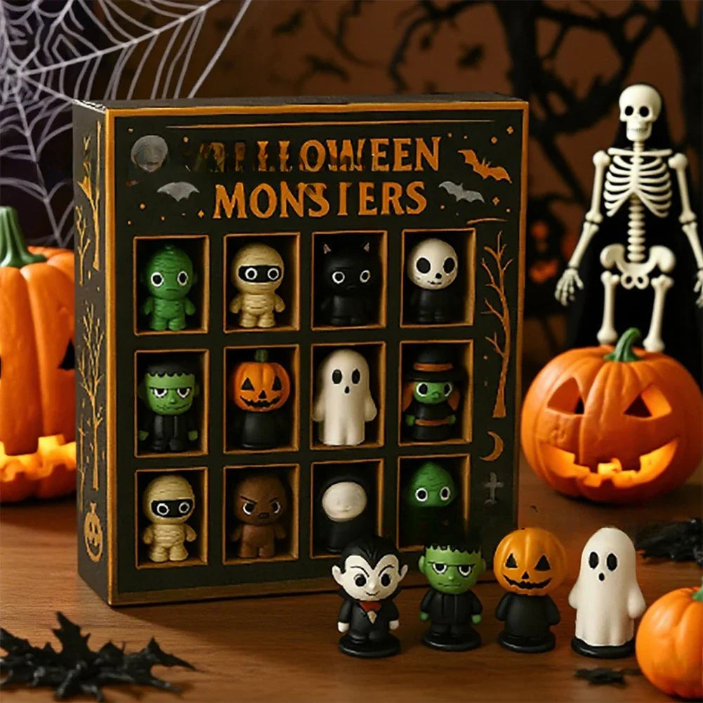 Halloween Advent Calendar 12 Spooky Mini Dolls 2025 - Tophatter Daily Deals