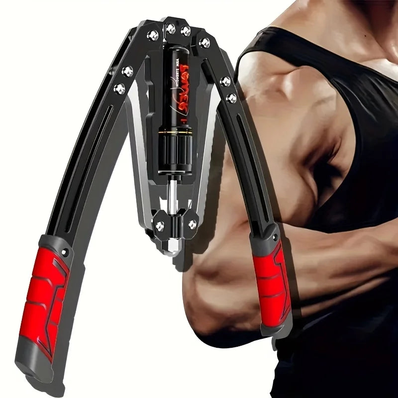Adjustable Hydraulic Arm Exerciser Black Fitness - Tophatter Daily Deals