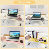 Simple, Sturdy and Durable, Wireless Charging, Foldable Small Table, Bed Laptop Table Furniture & Decor - Tophatter Daily Deals