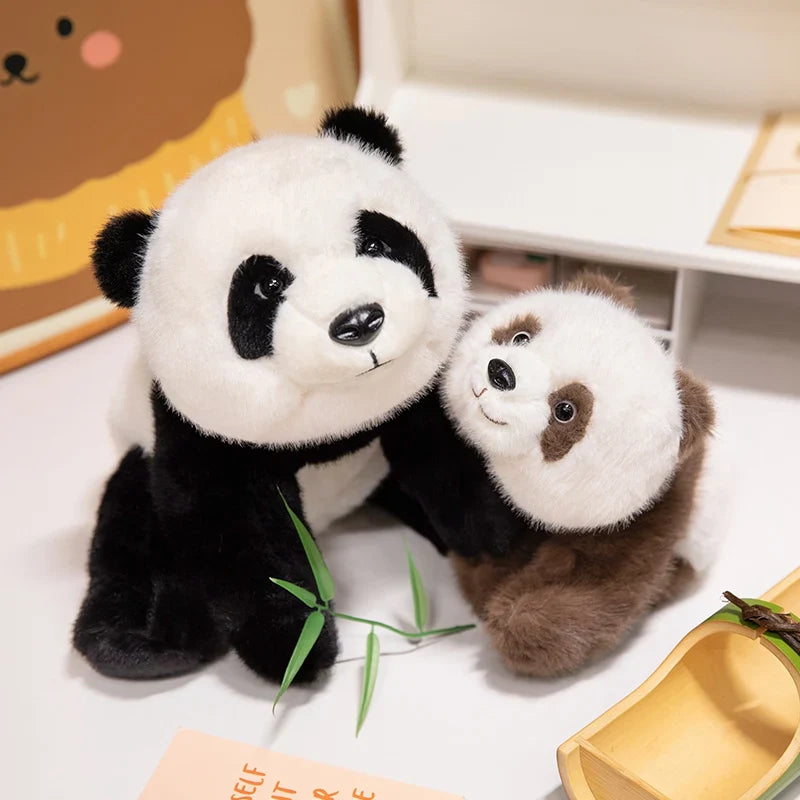 Realistic Weighted Baby Panda Plush Doll Christmas Gift - Tophatter Daily Deals