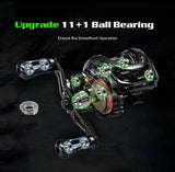 Baitcasting Reel Carbon Body with Clicker Black Outdoor > Fishing - Tophatter Daily Deals
