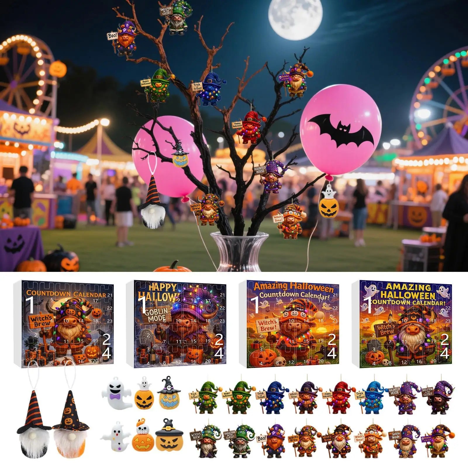 Halloween Gnome Advent Calendar Plush Countdown 2025 - Tophatter Daily Deals