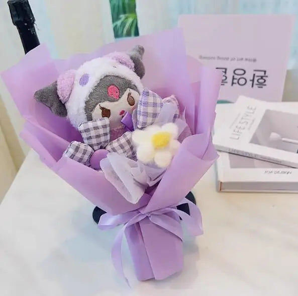 Sanrio Plush Flower Bouquet Flowers - Tophatter Daily Deals