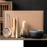 Matcha Tea Set 6pc Bamboo Ceramic Teaware Ceremony Gift 5 - Tophatter Daily Deals