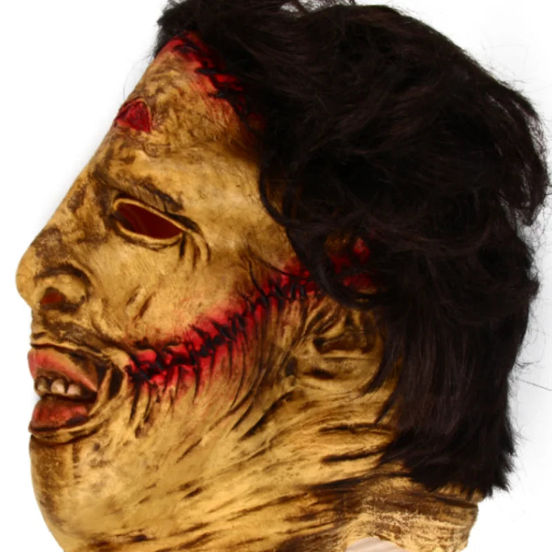 Halloween Mask Latex Chainsaw Horror Costume Mask Scary - Tophatter Daily Deals