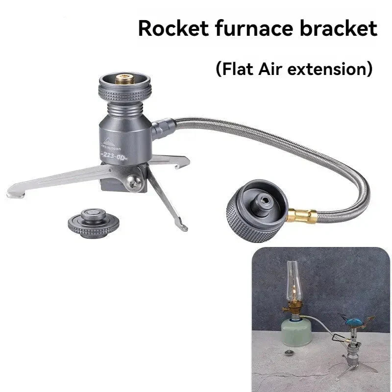 Camping Furnace Support Dual Stove Silver Camp Cooking - Tophatter Daily Deals
