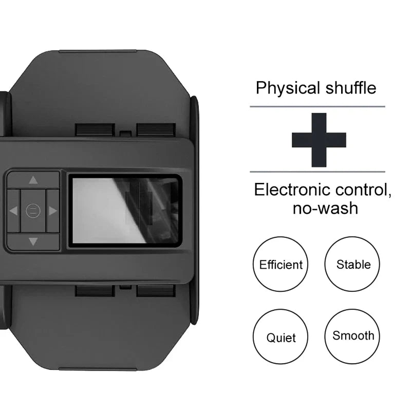 360° Rotating Automatic Card Shuffle Dealer Machine 2 In 1 Playing Cards Shuffling Dealing Tool Party Games Poker Device - Tophatter Daily Deals