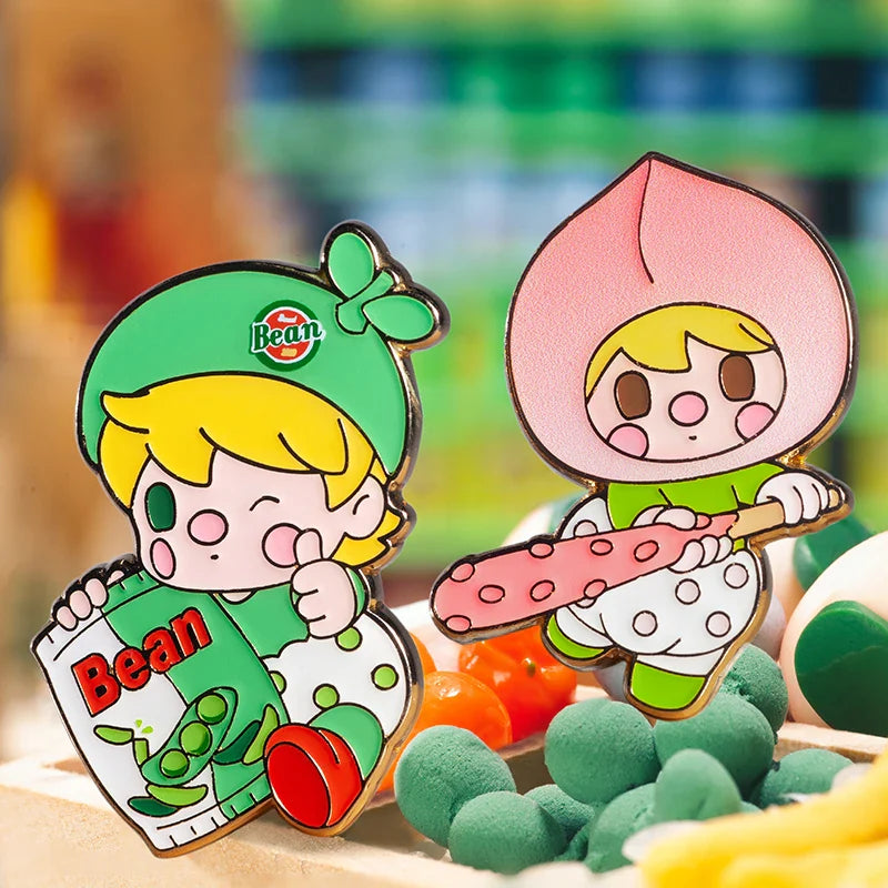 Genuine Pop Mart Sweet Bean Supermarket Series 2 Badges Blind Box Anime - Tophatter Daily Deals