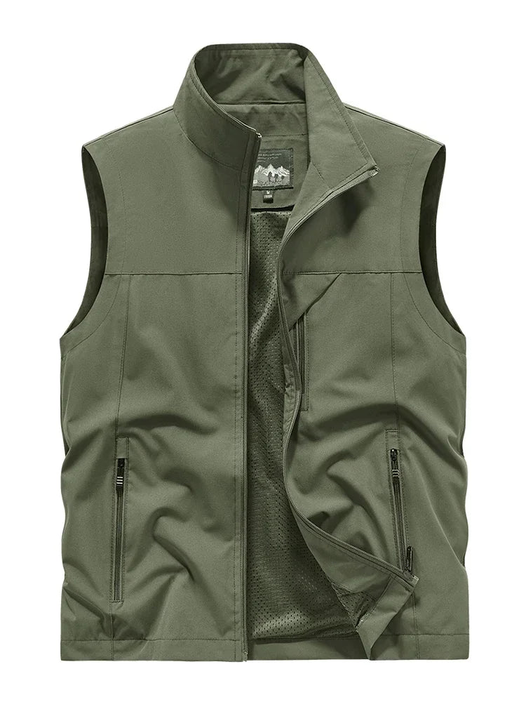 Waterproof Versatile Mens Vest - Sleeveless Polyester - Tophatter Daily Deals