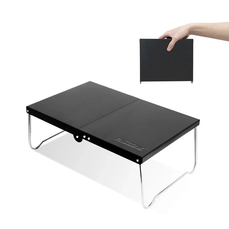 Camping Portable Folding Table Black Camp Furniture - Tophatter Daily Deals