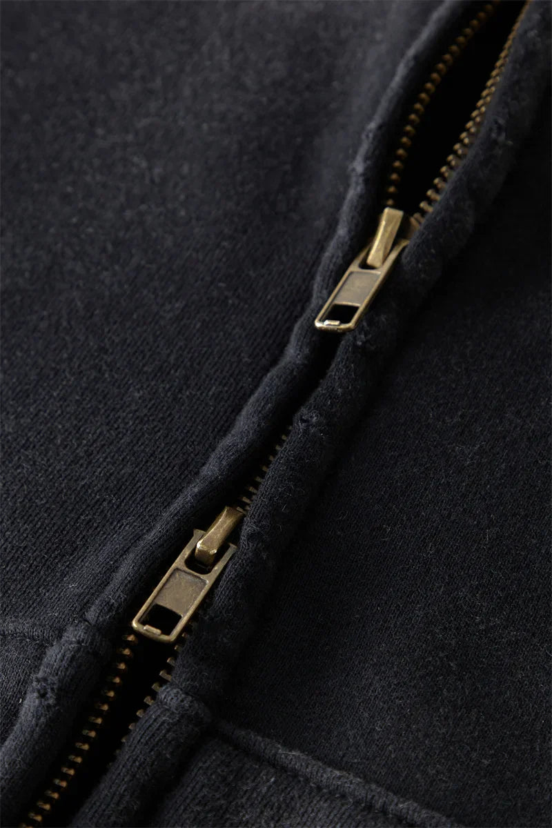 Warm Relaxed Men's Zip Up Hoodie - Oversize, Plush, Winter - Tophatter Daily Deals